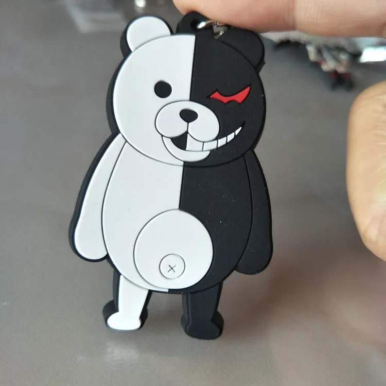 Японский мультфильм Danganronpa ПВХ брелок джунко эношима monokuma модная Веселая кулон breloczek сделать kluczy кольца для ключей подарок детям игрушки - Цвет: G15