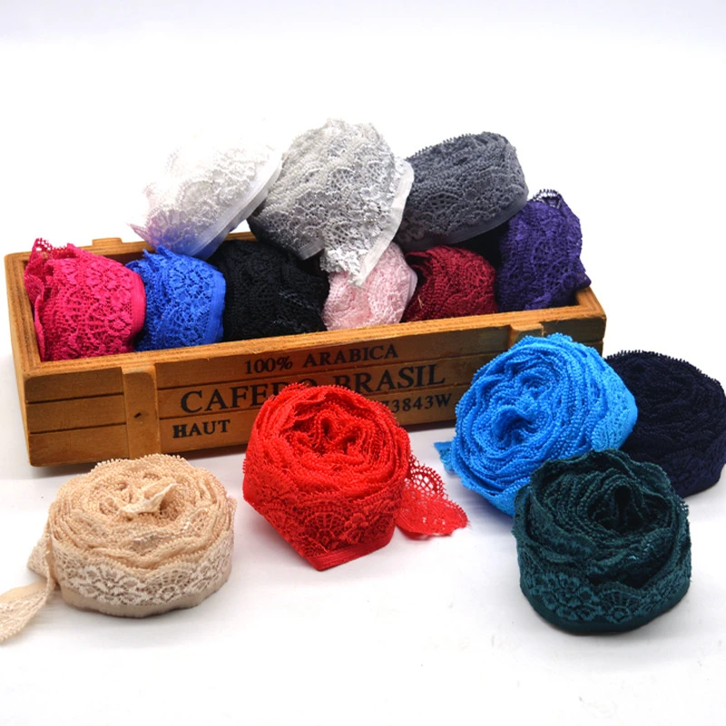 10 ярдов цветное эластичное кружево используется для шитья одежды свадебное