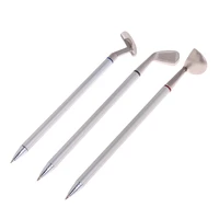 3pcs tool pens office golf club mini ballpoint putter ball pen golfers