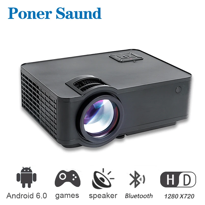 Проектор metsaund W6 Hd Led Android Wifi для умного домашнего кинотеатра Bluetooth 4k видео проектор