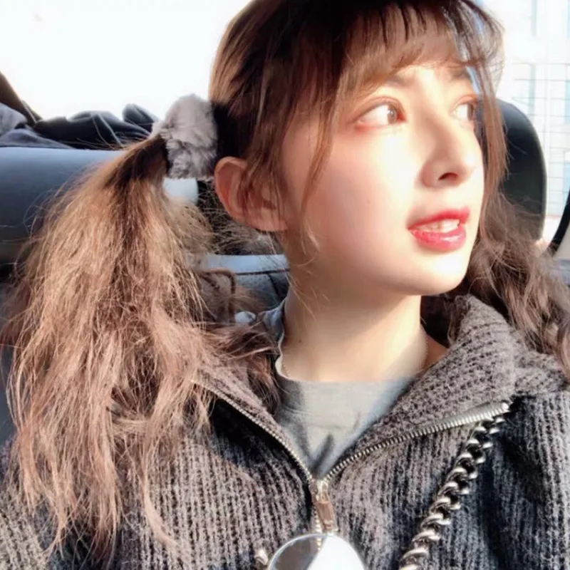 2020 мягкие эластичные резинки для волос из кроличьего меха милые женские девочек