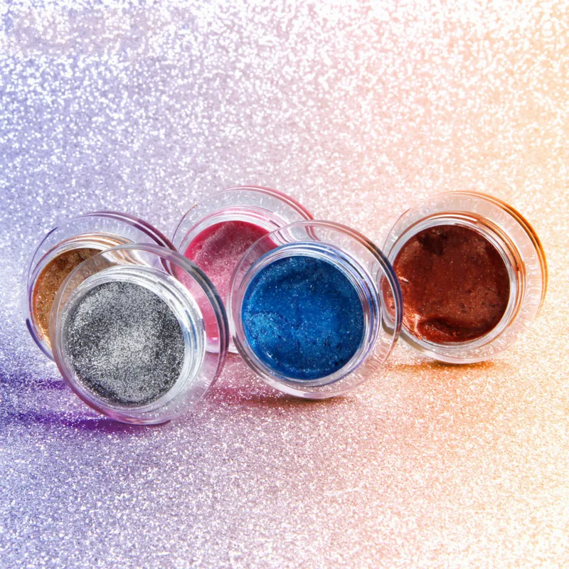 Блеск 25 цветов одиночные тени для век крем водонепроницаемый длинный пигмент