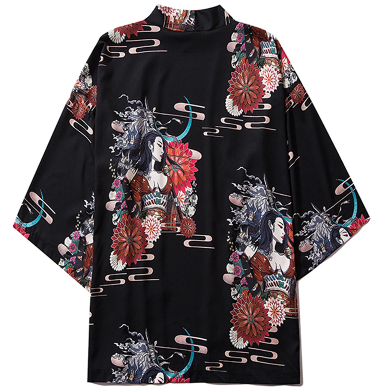 Летняя японская куртка-кимоно в стиле хип-хоп 2021 Очаровательная Свободная