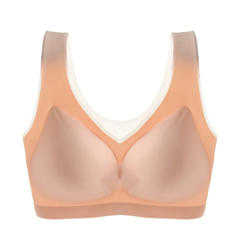 

Top Selling Bras Plus Size 5XL Seamless Bra Sexy Wire Free Top Lingerie Breathable BH Women Deep V-neck Backless Body Sexy Bra
