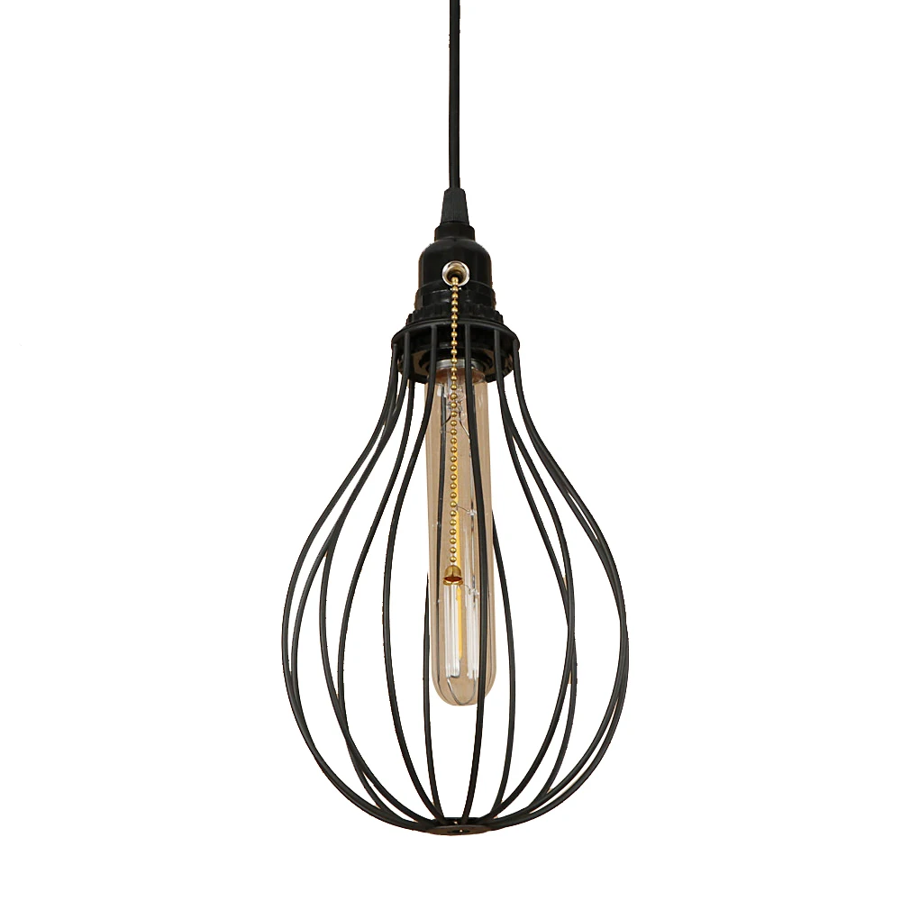 Классический ретро подвесной светодиодный светильник E27 креативный современный