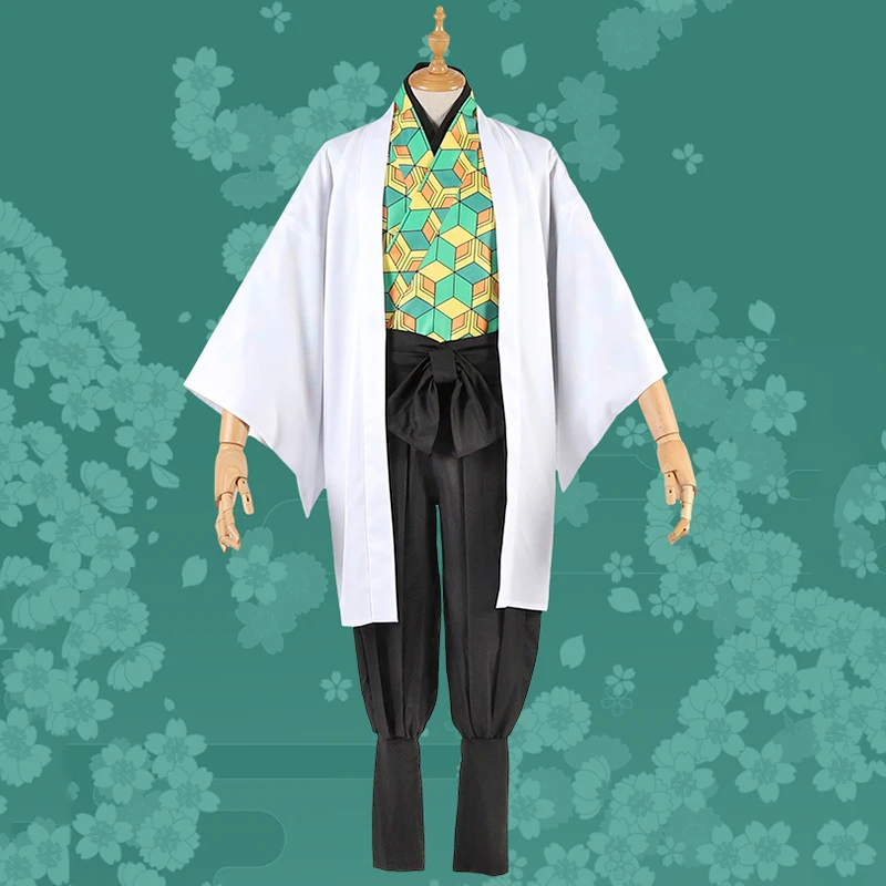 Мужской костюм из аниме убийца демонов для косплея кимоно клинок демона одежда |