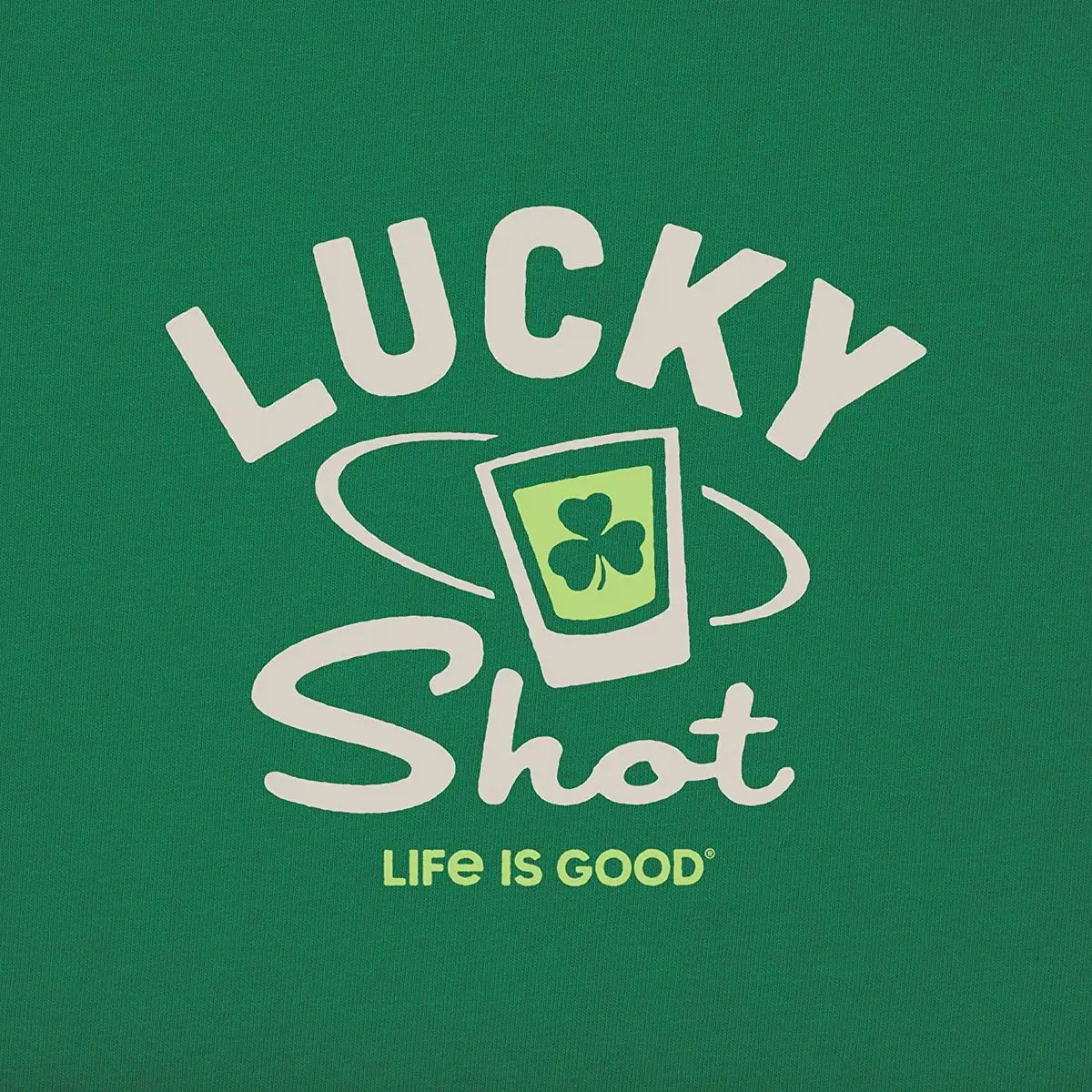 

Life Is Good Mens Crusher Tee Lucky Shot Jungle Green New 2020 Summer Cool T Shirts Breathable All Cotton Short Sleeve T-Shirt