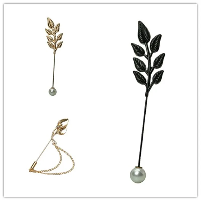 Wukaka Мужская брошь из сплава в форме листа для костюма булавка с кристаллами розы Женская шаль шарф пряжка