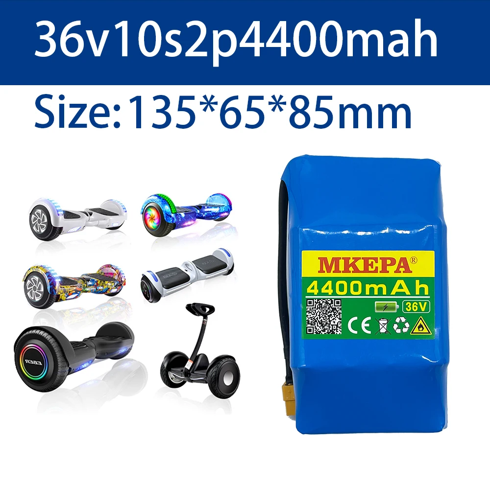 

MKEPA 100% Новый оригинальный литиевый аккумулятор 36 в 4.4 Ач 10s2p 36 В комплект литий-ионный батарей 42 В 4400 мА · ч