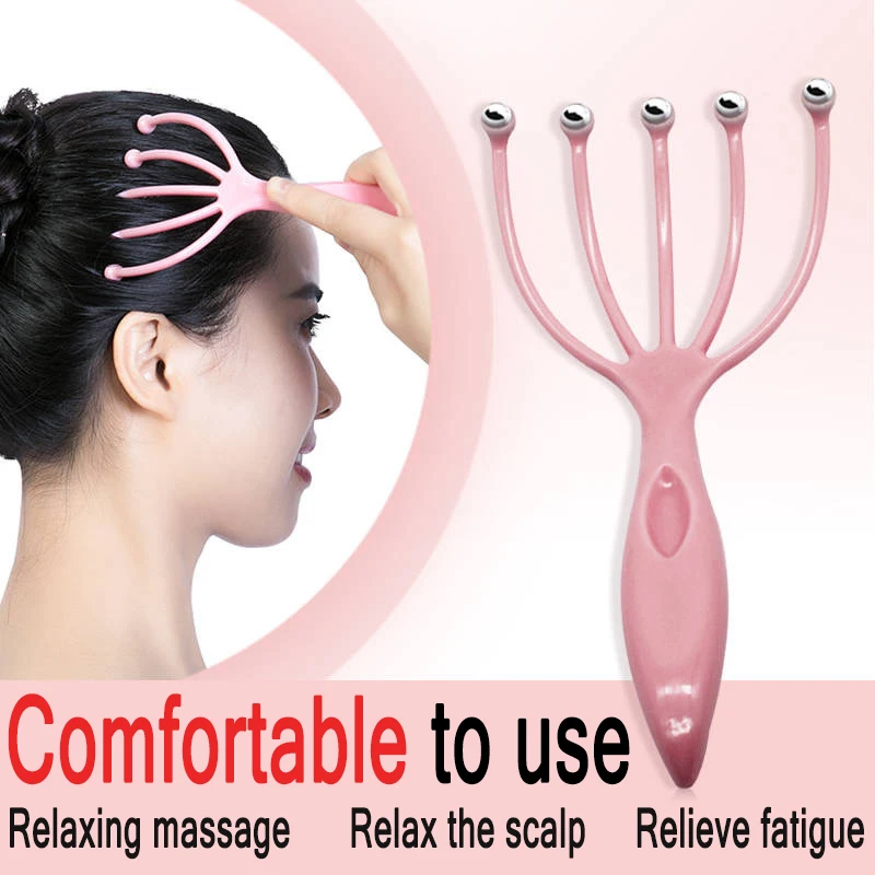 Массажная Расческа с пятью когтями массажер шариковой головкой японский и