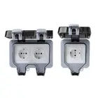 Наружный настенный выключатель IP66 погода и защита от пыли розетка ЕС стандарт