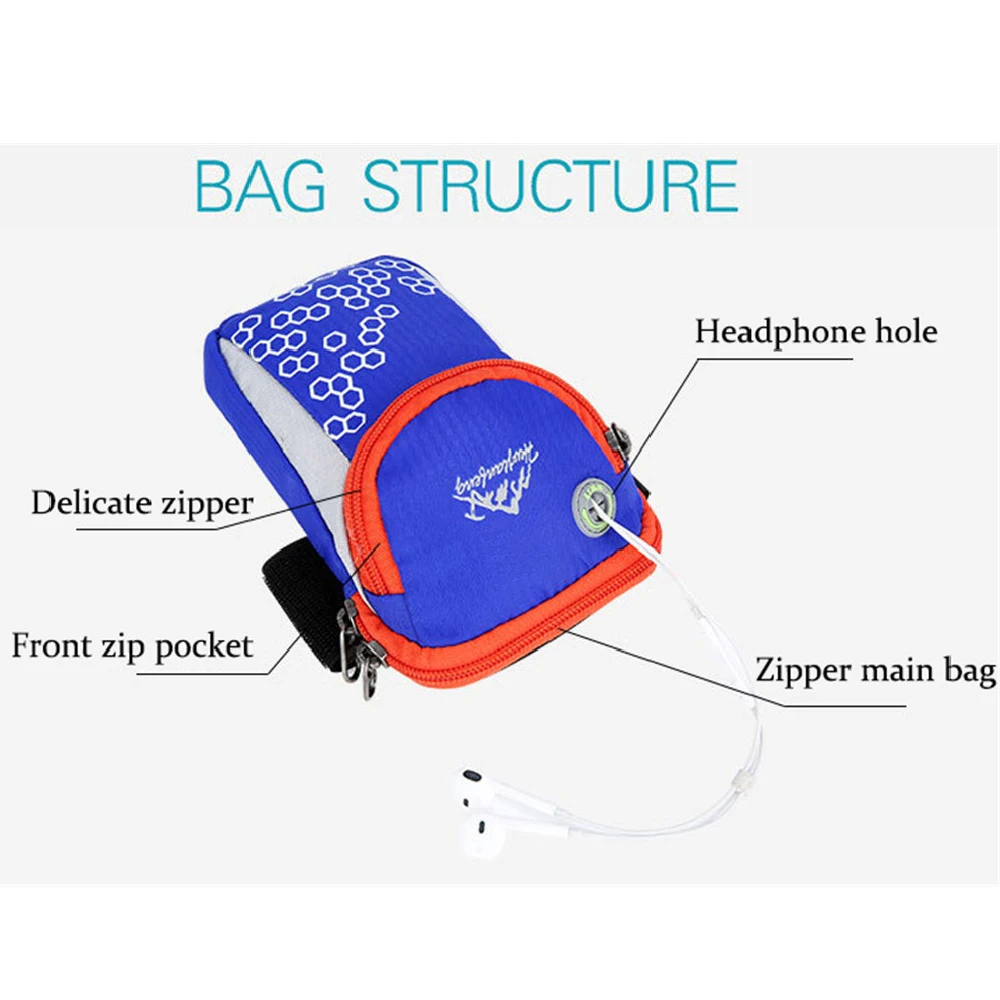 Сумка для мобильного телефона бега сумка упражнений на запястье фитнеса мужчин и