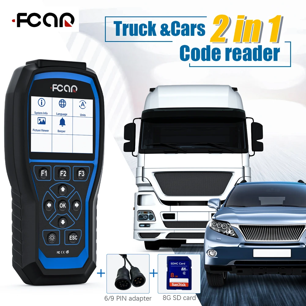 FCAR F506 Автомобильные диагностические инструменты полная система считыватель
