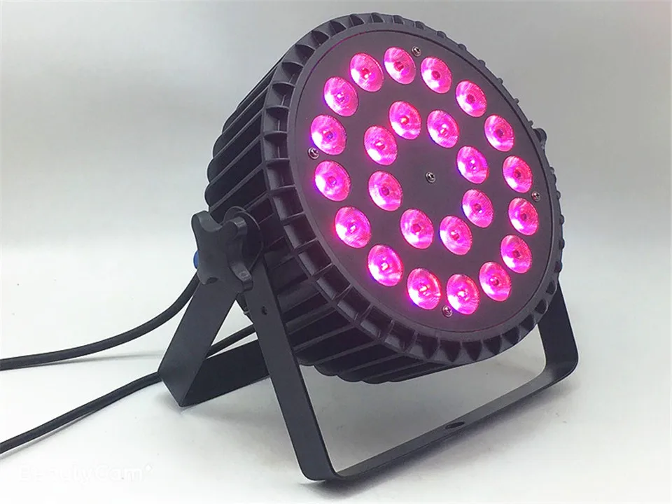 Dj светильник 24x18 Вт RGBWA UV 6в1 Par светодиодный Светодиодный светодиодный par светодиодный плоский par-прожектор светильник ing для вечерние KTV диско-светильник