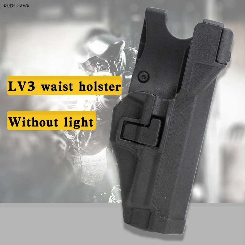 

Tactical Gun Holster For Sig P226 Airsoft Right Side Pistol Case Waist Belt Holster Hunting Accessories Without light