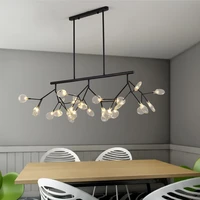 creative personality led strip pendant lights fireflies nordic branches bar cafe modern minimalist lamps wf5081634