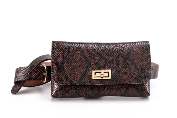 Dark brown KAFVNIE, модные сумки на ремне, винтажные поясные сумки, карман для телефона из искусственной кожи, поясная сумка, винтажная Женская поясная сумка - Цвет: Dark brown