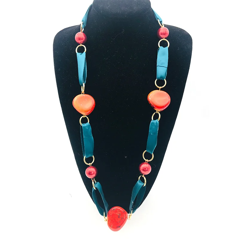 Dandie New Hand-Made Multi-Color Bead Long Necklace A Variety Of Optional Fashion Necklaces Simple Accessories Gifts For Women | Украшения