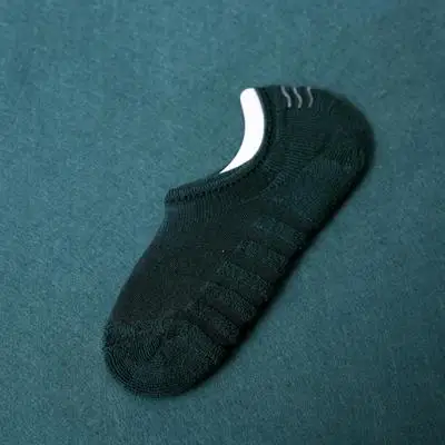 

Men's socks and socks basketball sports silicone non-slip invisible thick towel socks pure cotton low-cut breathable terry boat