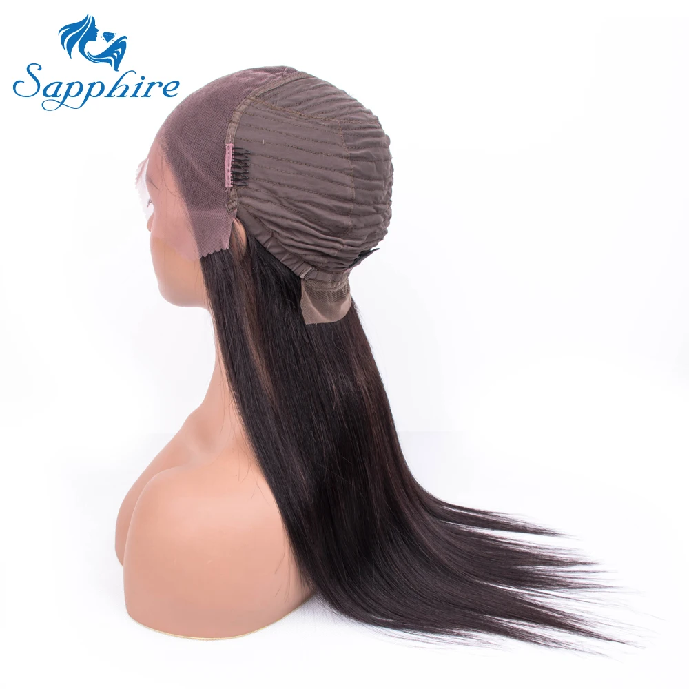 Прямые волосы фронтальные человеческие парики для женщин предварительно