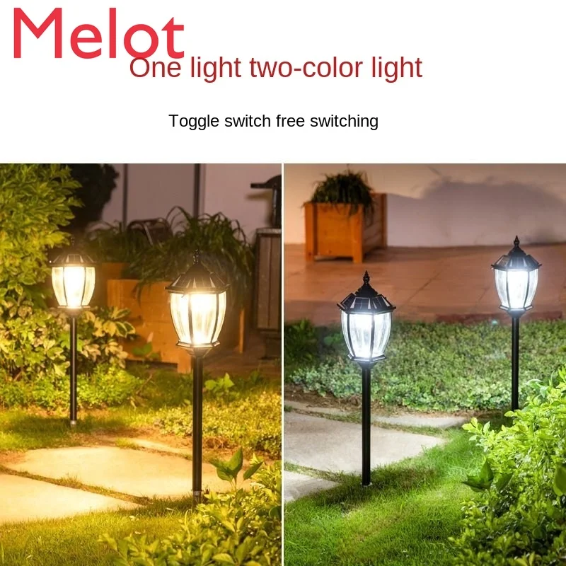 저렴한 태양열 야외 잔디 지상 플러그 라이트 가로등 다크 자동 조명 높은 전등 방수 램프, 가로등
