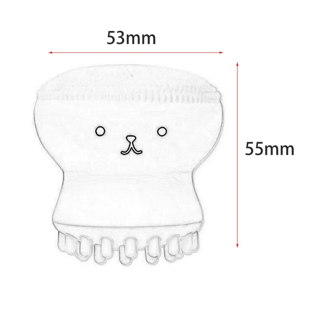 

Little Cute Jellyfish Wash Brush Exfoliating Face Cleaner Massage Soft Silicone Facial Brush Scrubber Deep Pore Cleaning Brush