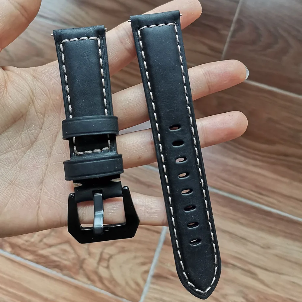 

22mm watch strap For Huawei watch gt 2/2e strap samsung Galaxy watch 3 45/46mm leather correa Amazfit PACE GTR /Gear S3 frontier