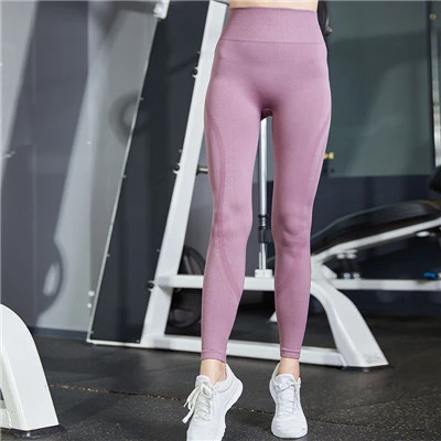 Pink Yoga Pants Vital бесшовные леггинсы для штаны для фитнеса или йоги женские леггинсы для тренажерного зала, Спортивная Женская фитнес-йога леггинсы тренировочные компрессионные колготки - Цвет: Pink Yoga Pants