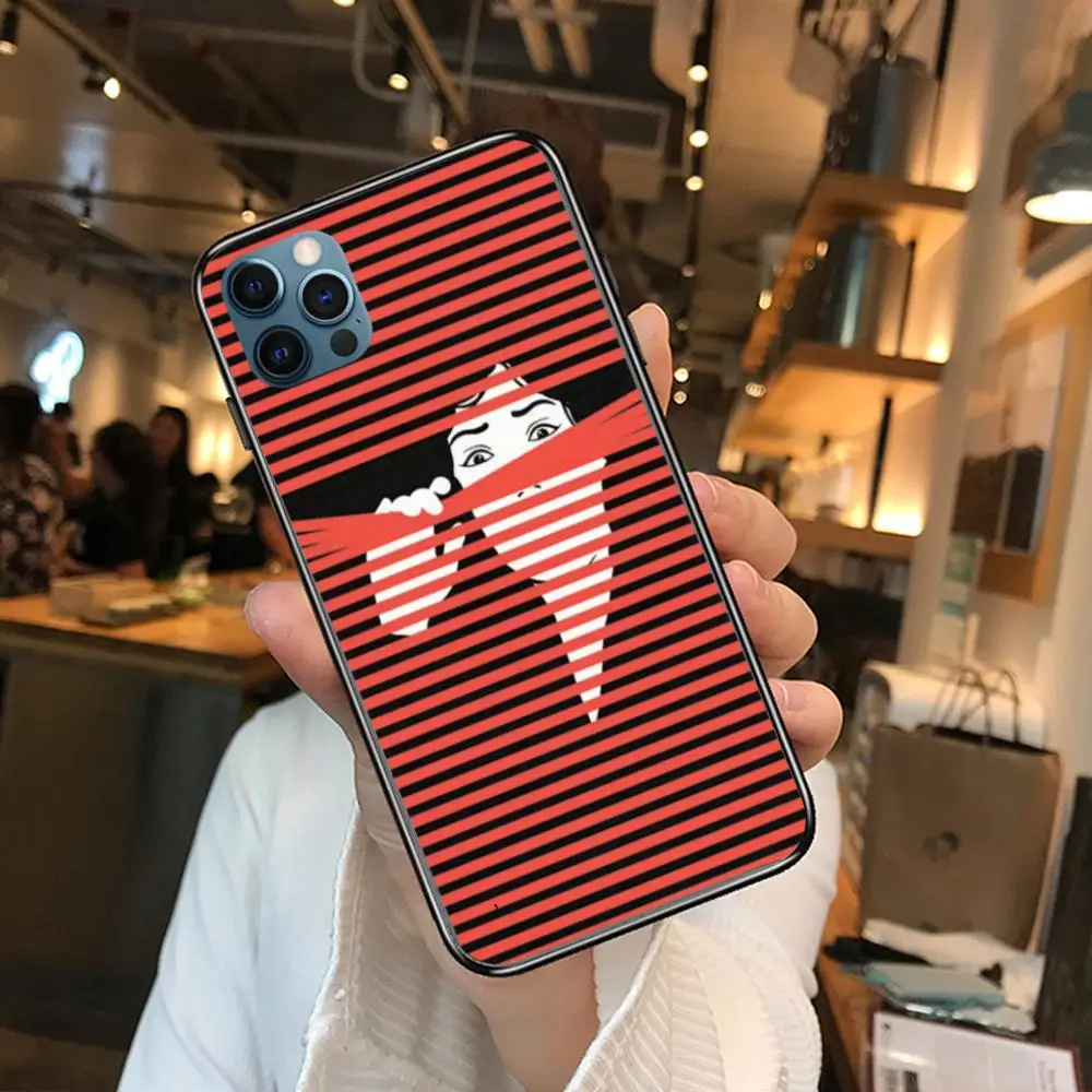 

Style Phone Case cover For iphone 12 pro max 11 8 7 6 s XR PLUS X XS SE 2020 mini black cell shell senior Excellent