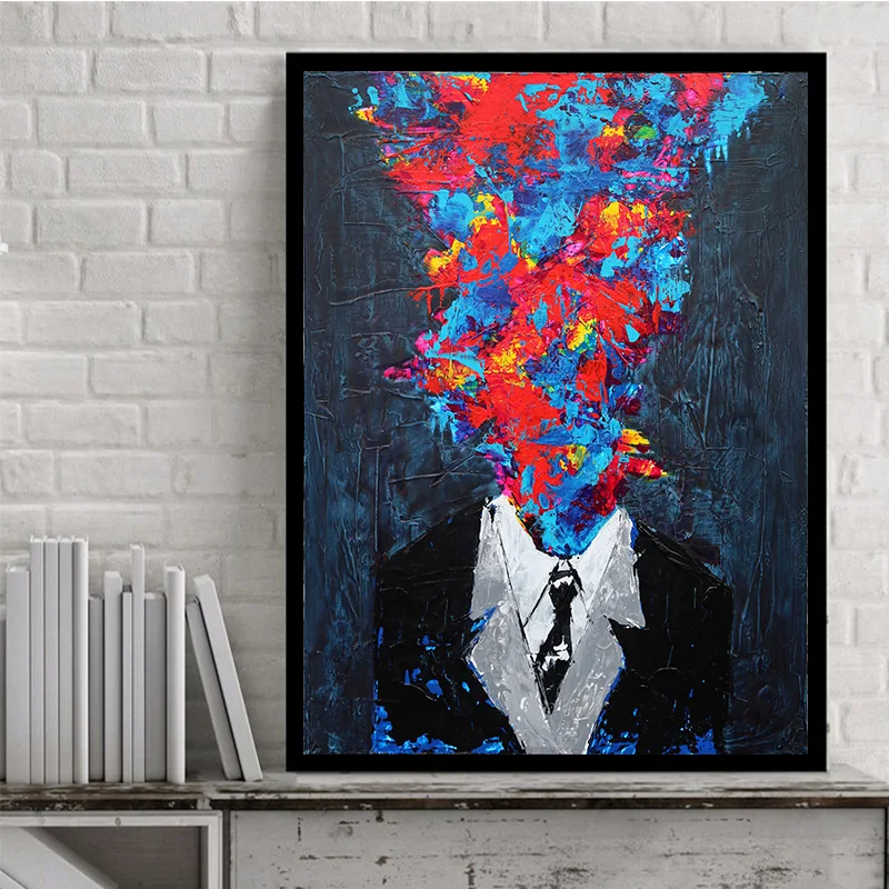 Goodecoration Абстрактная фигура искусство на стену цветное лицо человек украшение