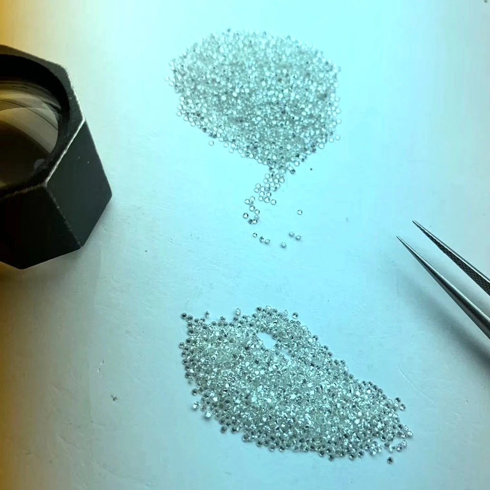 Meisidian FG VS 1.0mm 50 Piece Loose Gemston 100% Natural Diamond Price Per Carat