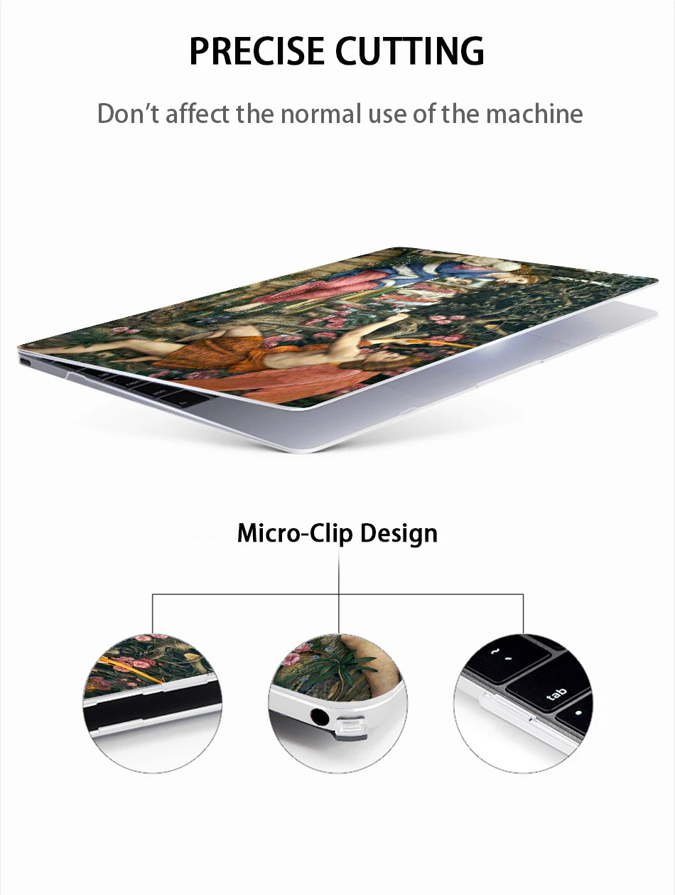 Чехол MTT для ноутбука Macbook Air Pro 11, 12, 13, 15 retina с сенсорной панелью, чехол с масляным рисунком для Mac book Pro, 16 дюймов, чехол