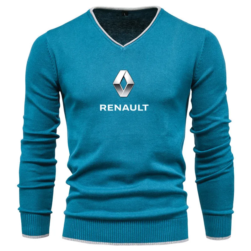

2021 new RENAULT car LOGO autumn and winter men's sweater fashion trend brand youth knitted pullover