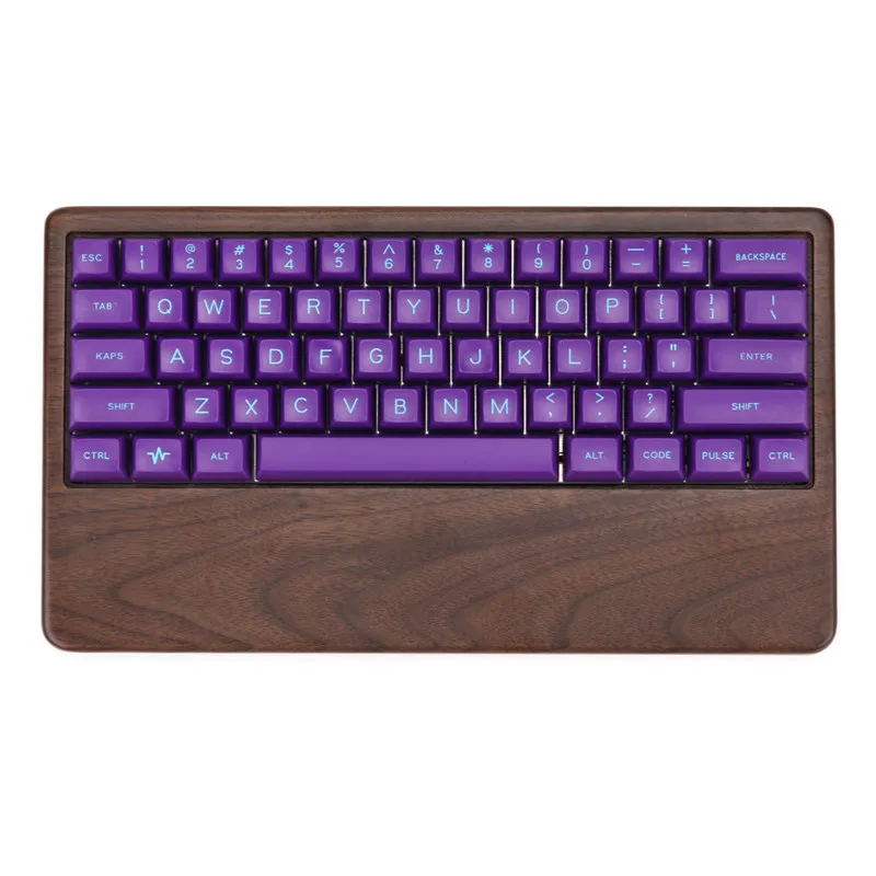 

GH60 Walnut Wooden Case Wrist Rest 2 in 1 For 60% Mini Mechanical Gaming Keyboard Compatible Pok3r DZ60 YD60MQ XD64