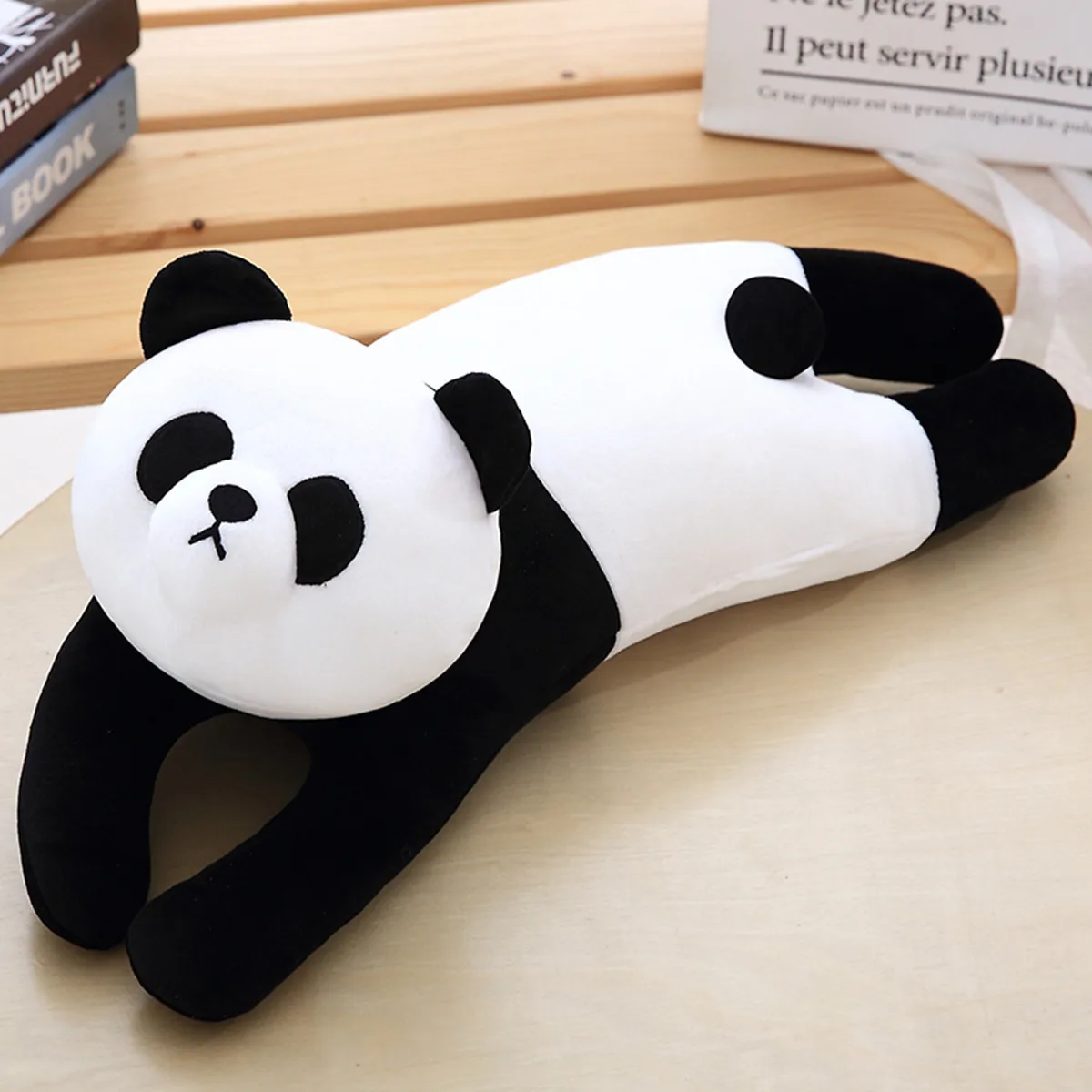 

50cm Simulation Plush Cat & panda Pillows Soft Stuffed Animals Cushion Sofa Decor Cartoon Plush Toys for Children Girl