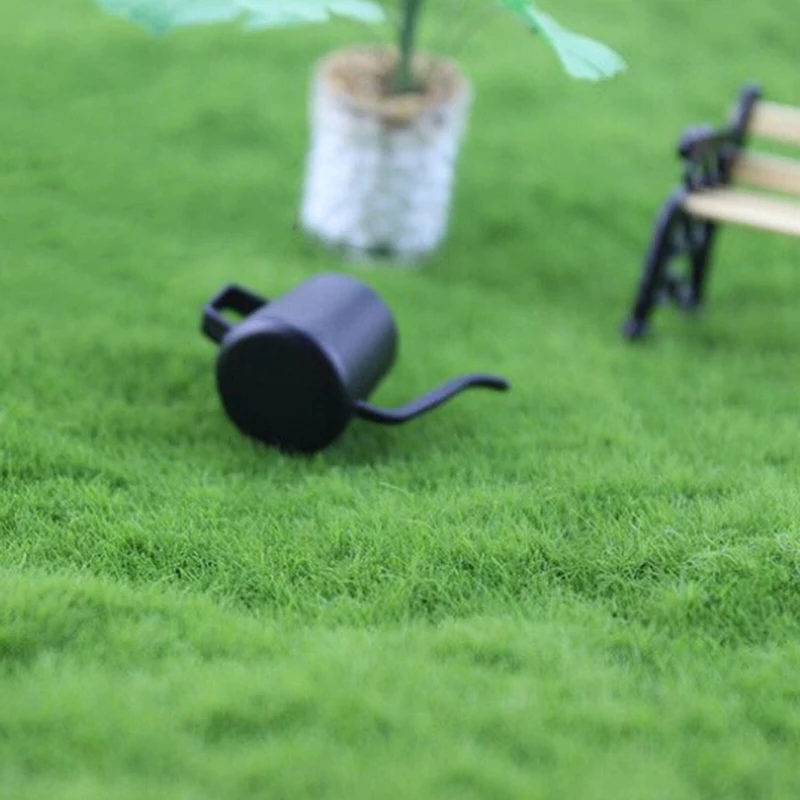 

Kids Toys Milk Kitchen Teapot Teakettle Simulation 1/12 Dollhouse Watering Can Miniature Mini Food Dolls Accessories Furniture