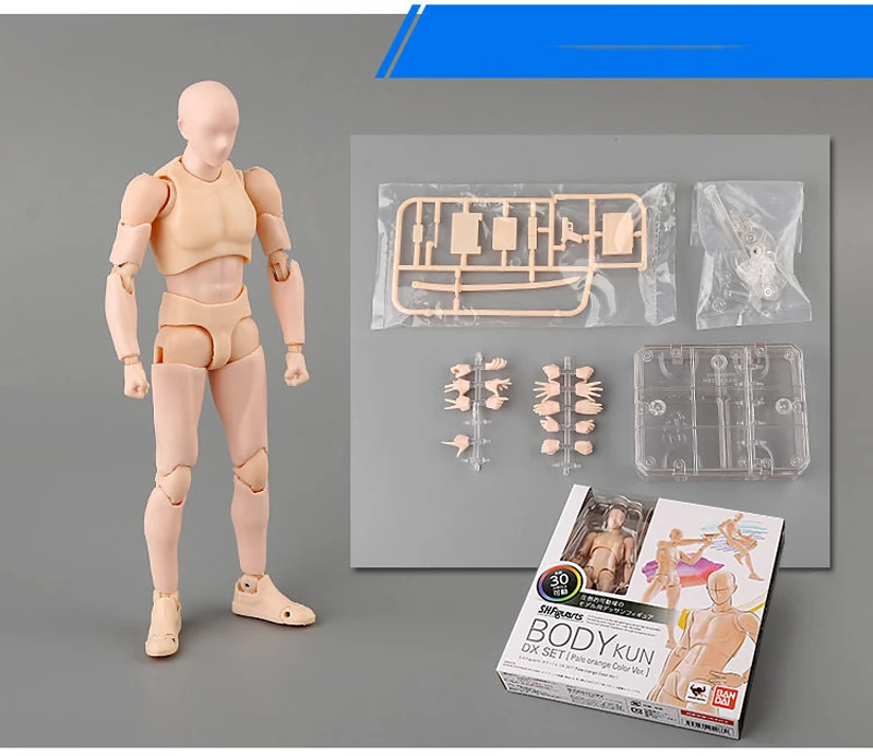 BANDAI 18 см фигурка SHF тело Кун/тело Чан архетип HE/SHE Ver ПВХ Рисунок Манекен