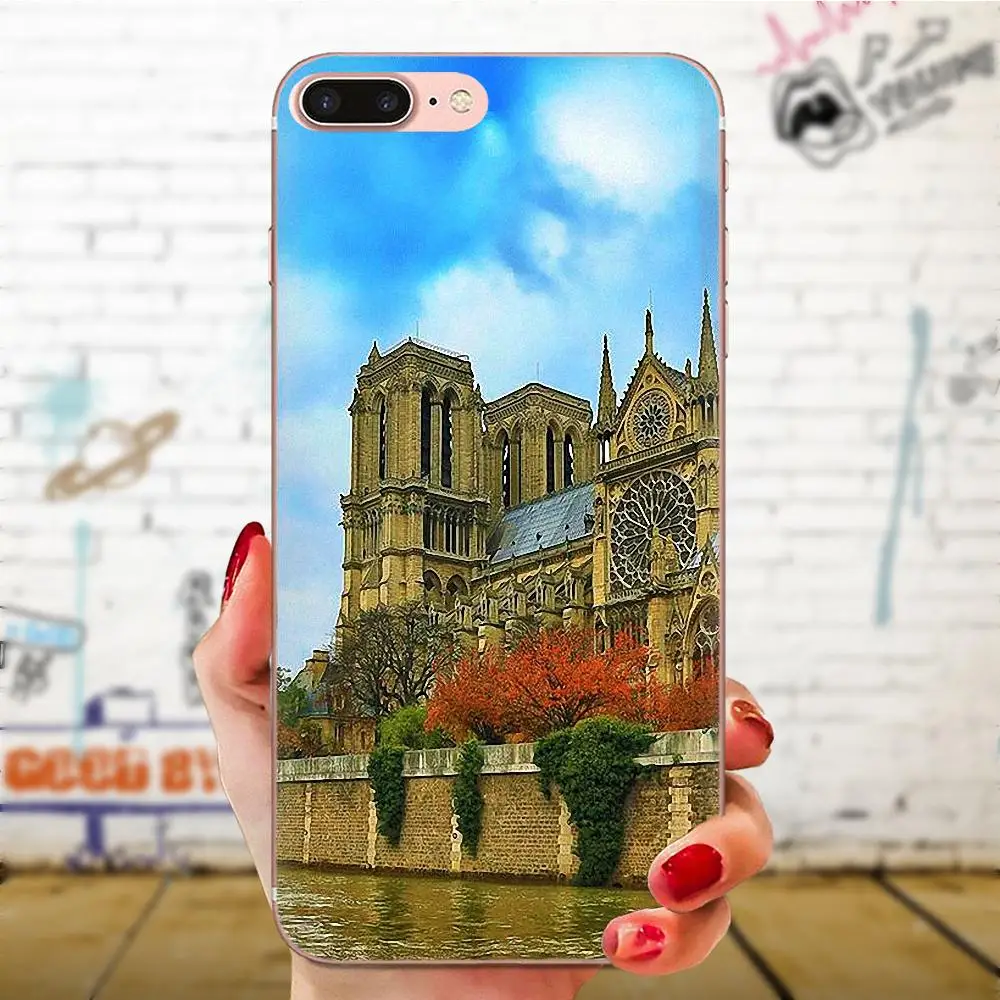 Мягкие ТПУ Капа декоративные наклейки на стену во французском стиле здание Нотр