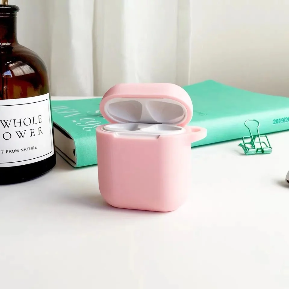 Розовый 3D силиконовый чехол с рисунком Супер Марио Bros для air pods 1 2, чехол для наушников Apple Airpods, силиконовый чехол s Funda - Цвет: Розовый