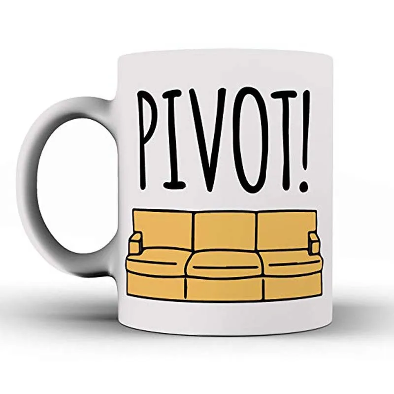 Забавная кружка диван Pivot вдохновленная друзьями ТВ шоу кофейная Смешные
