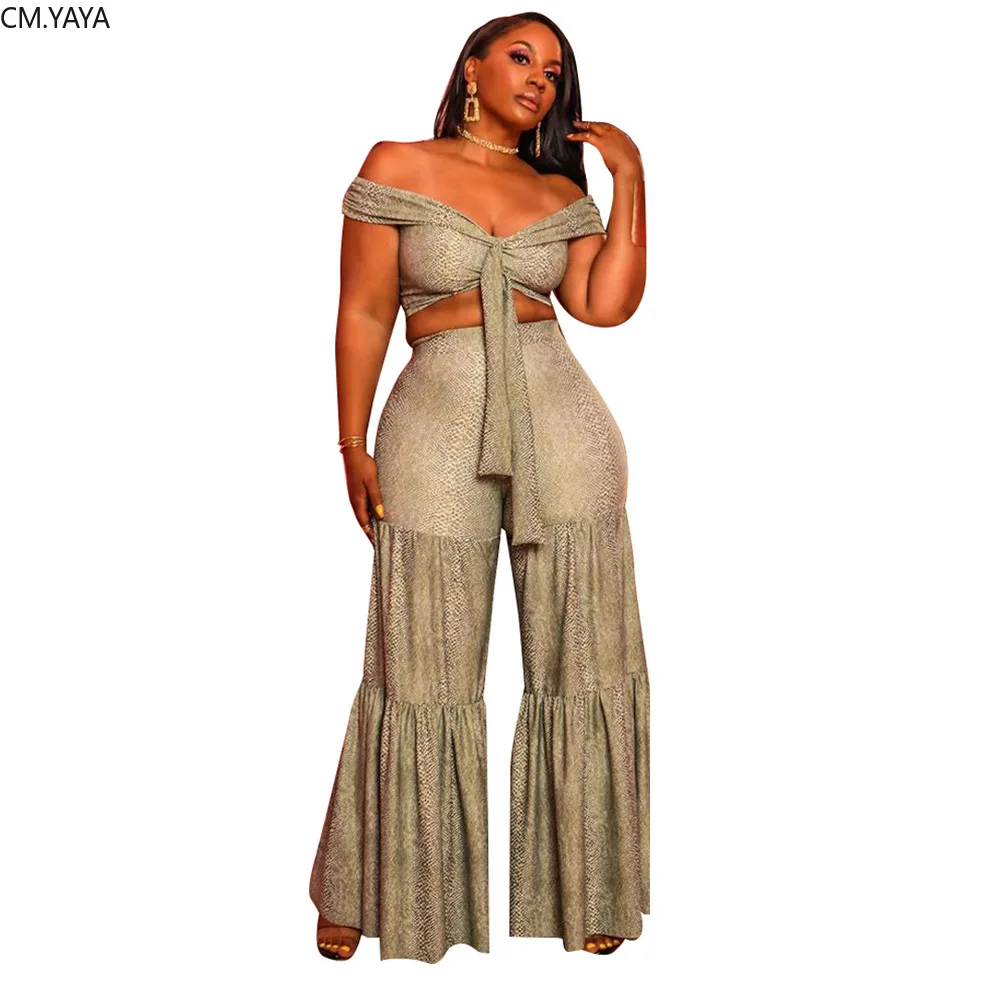 Женский укороченный топ со змеиным принтом и открытыми плечами длинные