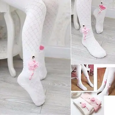 2020 летние розовые белые балетные колготки для маленьких девочек цветочные