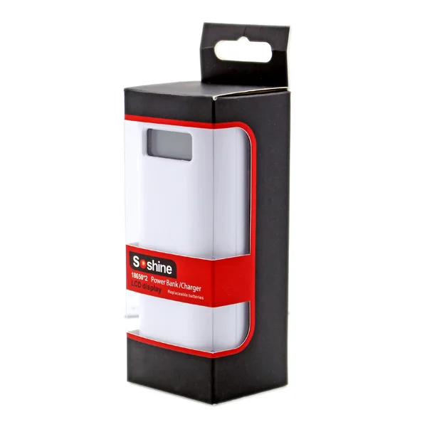 Внешний аккумулятор Soshine E4S 18650 ЖК дисплей USB для iPhone iPad iPod Android|box had|box monkeyusb lunch box |