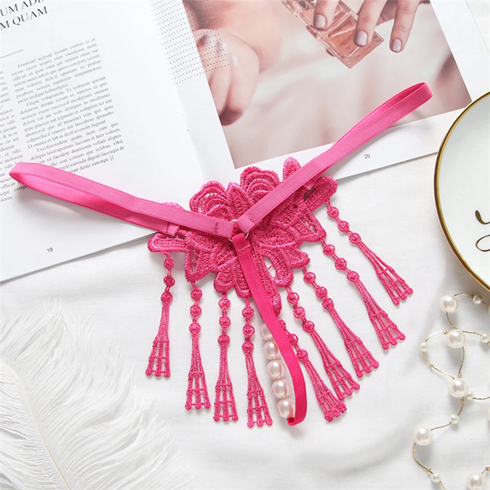 Соло вагинальный стимулятор с кисточками стринги жемчугом трусы Для женщин