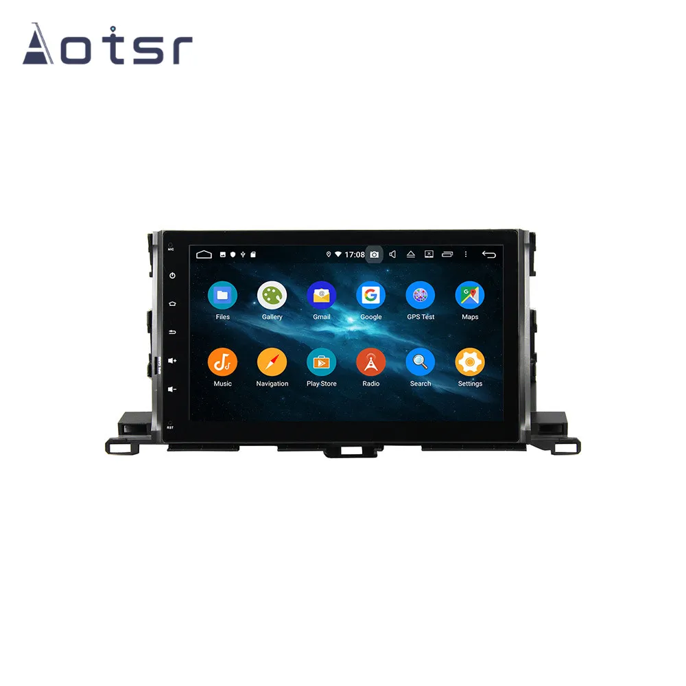 

Android Car Multimedia Stereo Player For Toyota Highlander 2015 - 2020 Tape Radio Recorder Auto GPS Navi Head Unit No 2Din 2 Din