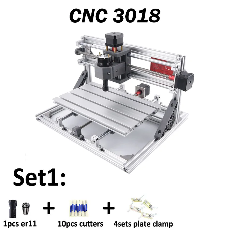 3018 CNC 3018 PRO ER11 лазерный гравер Pcb фрезерный станок ЧПУ маршрутизатор cnc3018 GRBL мини гравер - Цвет: 3018