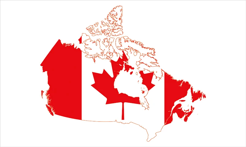 

Map of Canada any sport logo or brand logo music flag custom 3x5ft flag banner