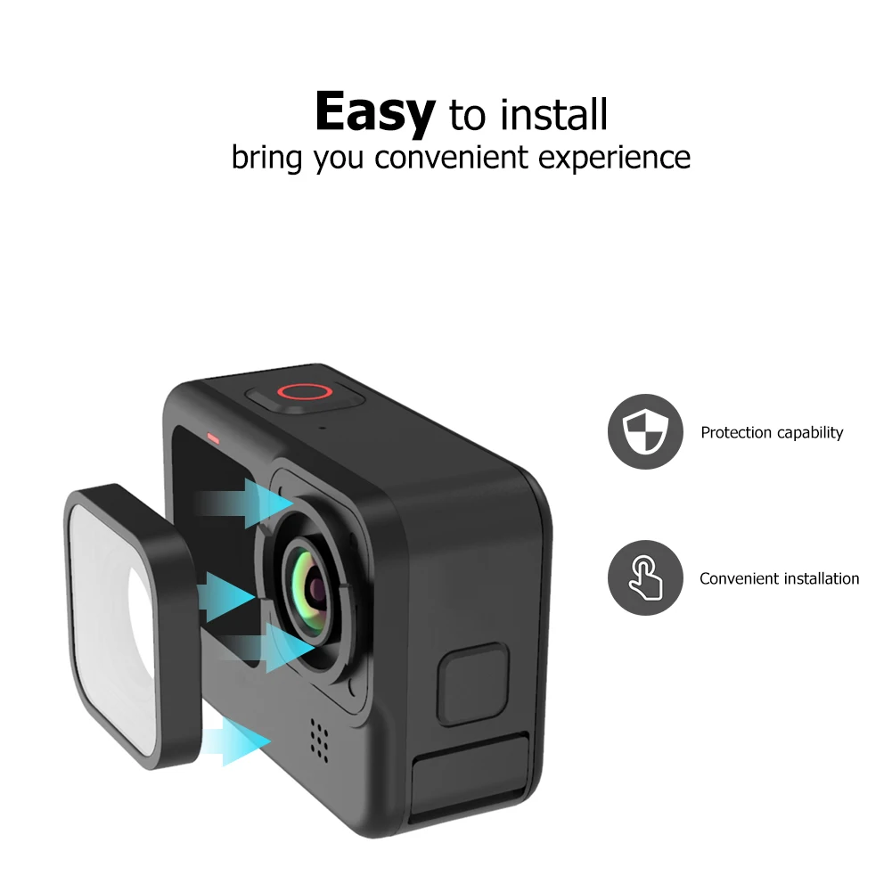 

Black Cover Protector Camera Cover UV Protection Lens Filter for GoPro Hero9 Hero 9 Black Action Camera Accessories