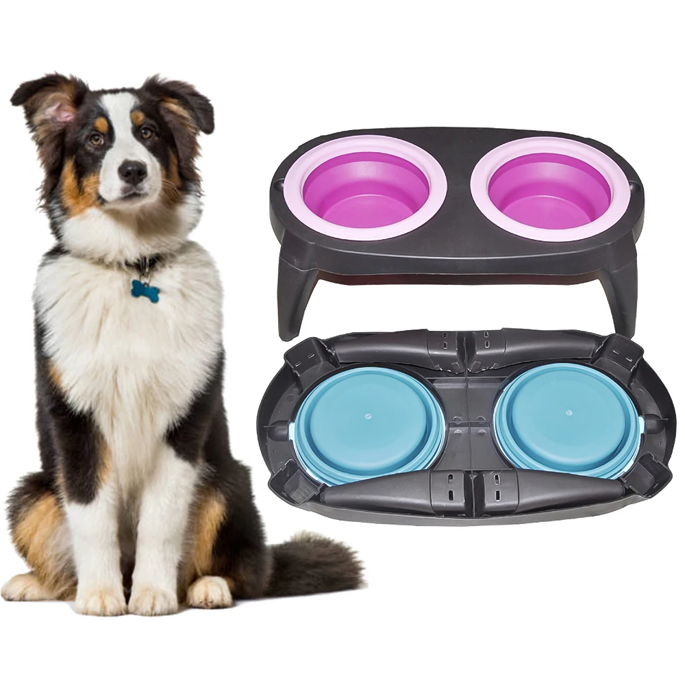 Benepaw с объёмным рисунком из мультиков двойной собачья миска подставкой АБС