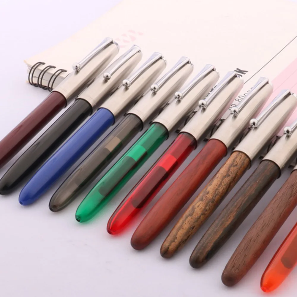 Jinhao 51-A Классическая перьевая ручка из нержавеющей стали пластиковые прозрачные акриловые канцелярские принадлежности студенческие офисн... (art.: 3a399891706) - 3a399891706